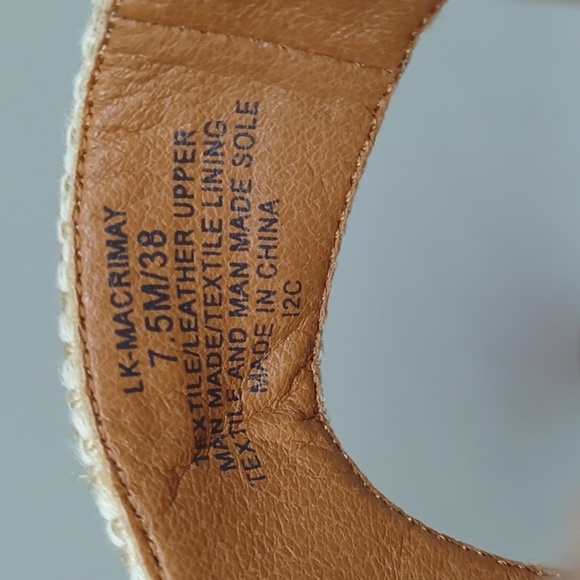 New Lucky Brand Macrimay Espadrille Wedge Sz 7.5 - Picture 4 of 8